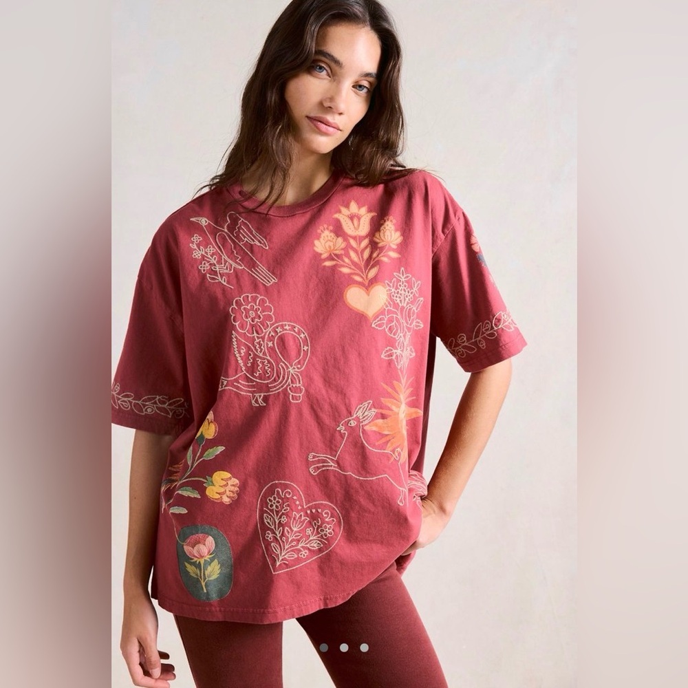 Free People x Denim And Bone Telling Tales Tee
